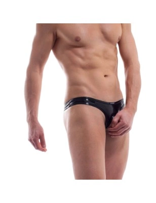 JOCK STRING OUVERT VYNIL NOIR - J003-0M - WOJOER