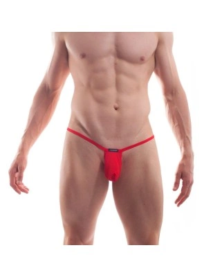MINI STRING FICELLE BEUN BASIC ROUGE - S003-0D - WOJOER