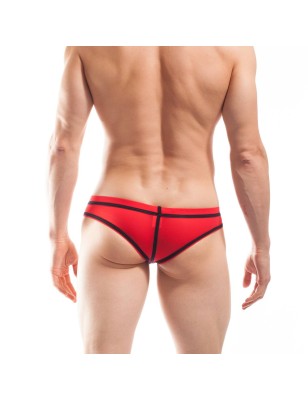 MINI SLIP BEUN STRIPP ROUGE ET NOIR - P704-0M - WOJOER
