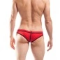 MINI SLIP BEUN STRIPP ROUGE ET NOIR - P704-0M - WOJOER