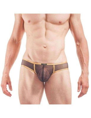 MINI SLIP HIPSTER GOLDEDITION NOIR ET OR - P702-0D - WOJOER