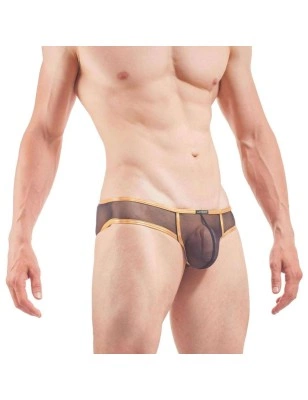 MINI SLIP HIPSTER GOLDEDITION NOIR ET OR - P702-0D - WOJOER