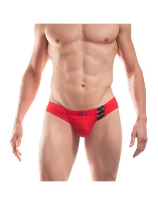MINI SLIP BEUN HIPSTER A CLIPS ROUGE - P703-0D - WOJOER