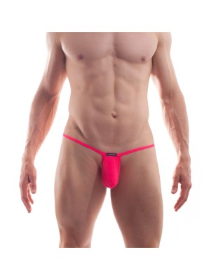 MINI STRING FICELLE BEUN BASIC CORAIL FLUO - S003-0R - WOJOER