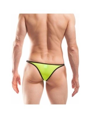 MINI BIKINI STRIPE JAUNE FLUO - B028-0D - WOJOER