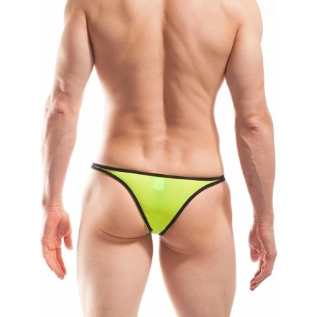 MINI BIKINI STRIPE JAUNE FLUO - B028-0D - WOJOER