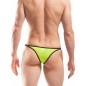 MINI BIKINI STRIPE JAUNE FLUO - B028-0D - WOJOER