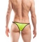 MINI BIKINI STRIPE JAUNE FLUO - B028-0D - WOJOER