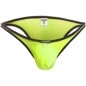 MINI BIKINI STRIPE JAUNE FLUO - B028-0D - WOJOER