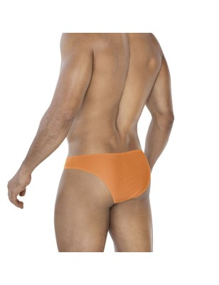 MINI SLIP SPANDEX ORANGE/CUIVRE C4MSPX01 - CUT4MEN