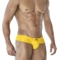 MINI SLIP HYBRIDE SPANDEX JAUNE FLUO C4MSPX22 - CUT4MEN MINI SLIP HYBRIDE SPANDEX JAUNE FLUO C4MSPX22 - CUT4MEN