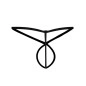STRING CROSSED SPANDEX NOIR C4MSPX24 - CUT4MEN