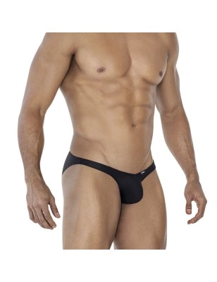 SLIP TAILLE BASSE  BULGE SPANDEX NOIR C4MSPXBUL01 - CUT4MEN