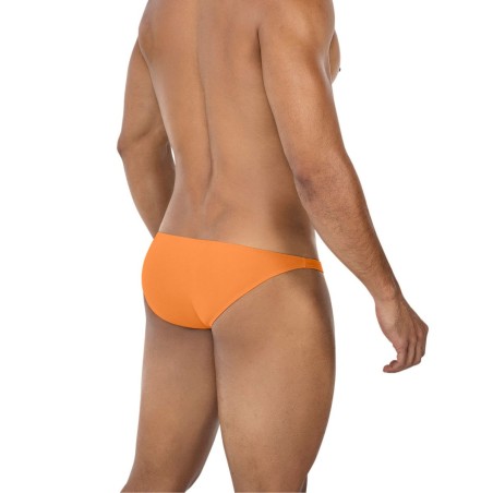 SLIP TAILLE BASSE  BULGE SPANDEX ORANGE/CUIVRE C4MSPXBUL01 - CUT4MEN