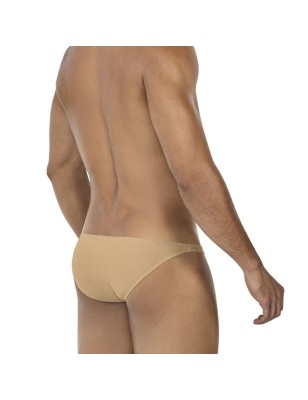SLIP TAILLE BASSE  BULGE SPANDEX OR SABLE C4MSPXBUL01 - CUT4MEN