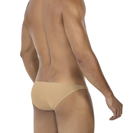 SLIP TAILLE BASSE  BULGE SPANDEX OR SABLE C4MSPXBUL01 - CUT4MEN