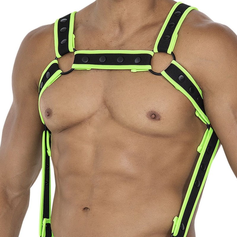 HARNAIS NEON VERT H4RNESS05 - CUT4MEN