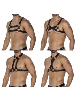 HARNAIS 4WAY NOIR H4RNESS06 - CUT4MEN