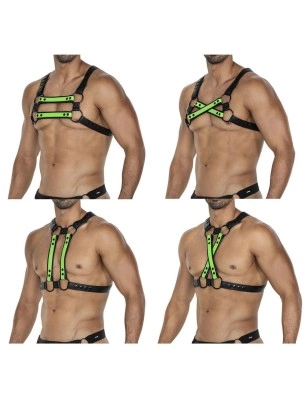 HARNAIS 4WAY GRAINE VERT H4RNESS06 - CUT4MEN