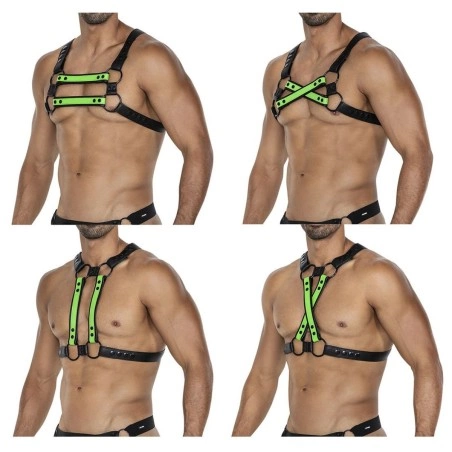 HARNAIS 4WAY GRAINE VERT H4RNESS06 - CUT4MEN