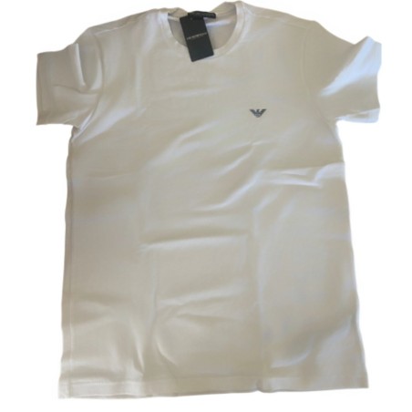 PYJAMA COURT BLANC/MARINE  - EMPORIO ARMANI
