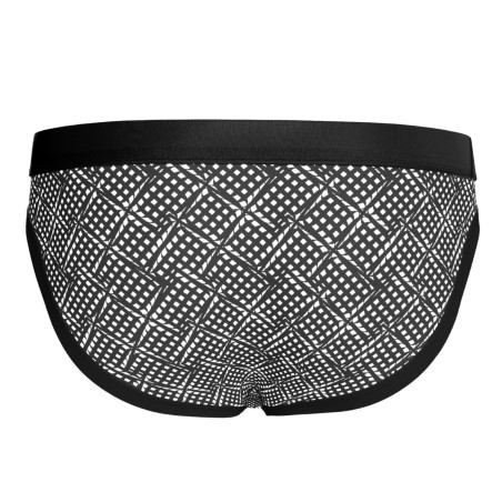 SLIP IMPRIME LYOCELL NOIR 1111N8600 - IMPETUS