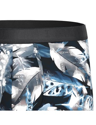 BOXER IMPRIME PLUME LYOCELL BLEU 1221N8300 - IMPETUS