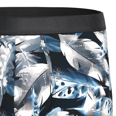 BOXER IMPRIME PLUME LYOCELL BLEU 1221N8300 - IMPETUS