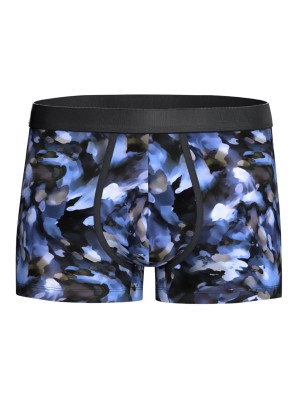 BOXER IMPRIME TORNADE LYOCELL BLEU 1221N8400 - IMPETUS