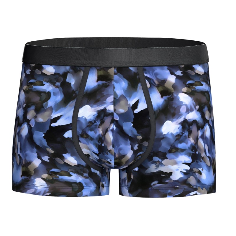 BOXER IMPRIME TORNADE LYOCELL BLEU 1221N8400 - IMPETUS