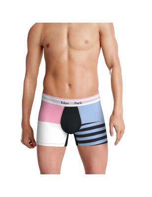 BOXER  BLOC RAYURES BLEU/ROSE/BLANC - EP1221H7400 - EDEN PARK