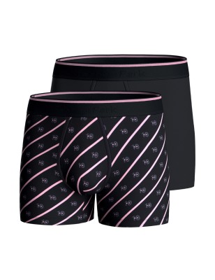 PACK DE DEUX BOXERS NOEUDS NOIR  - EP1221H83P2 - EDEN PARK