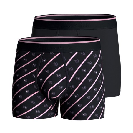 PACK DE DEUX BOXERS NOEUDS NOIR  - EP1221H83P2 - EDEN PARK