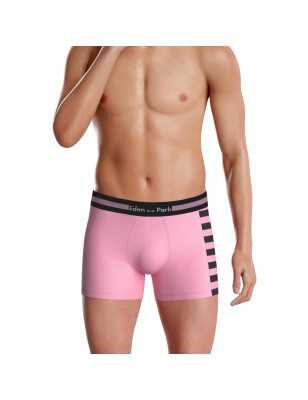 PACK DE DEUX BOXERS EN COTON NOIR/ROSE  - EP1221H83P2 - EDEN PARK