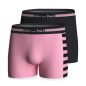 PACK DE DEUX BOXERS EN COTON NOIR/ROSE  - EP1221H83P2 - EDEN PARK