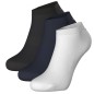 PACK 3 PAIRES DE CHAUSSETTES BASSES UNIES BLANCHES MARINE ET NOIRES EP1720A06P3 - EDEN PARK