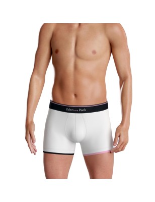 BOXER UNI EN COTON BLANC  - EP1221H7900 - EDEN PARK