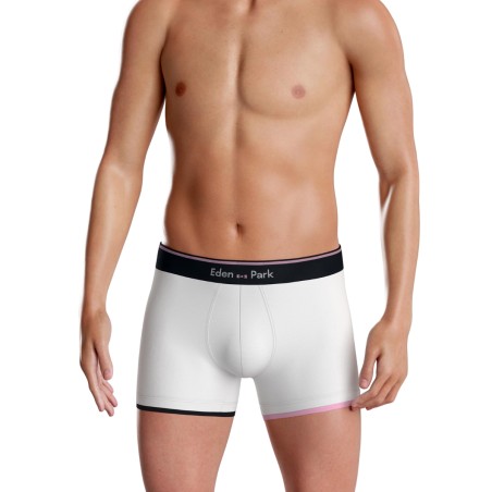 BOXER UNI EN COTON BLANC  - EP1221H7900 - EDEN PARK