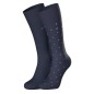 PACK DE 2 PAIRES DE CHAUSSETTES BLEU MARINE A POIS ROSES EP1733A31P2 - EDEN PARK