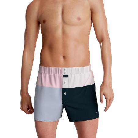 CALECON MULTICOLORE EN COTON NOIR/GRIS/BLANC/ROSE  - EP1262H6800 - EDEN PARK