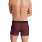 BOXER UNI EN COTON BORDEAUX  - EP1221H7700 - EDEN PARK