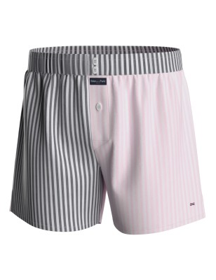 CALECON MULTICOLORE EN COTON RAYE NOIR/BLANC/ROSE  - EP1274H7000 - EDEN PARK