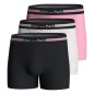PACK DE TROIS BOXERS UNIS EN COTON ROSE/MARINE/GRIS - EP1221H75P3- EDEN PARK