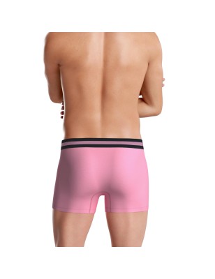 PACK DE TROIS BOXERS UNIS EN COTON ROSE/MARINE/GRIS - EP1221H75P3- EDEN PARK