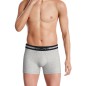 PACK DE TROIS BOXERS UNIS EN COTON ROSE/MARINE/GRIS - EP1221H75P3- EDEN PARK