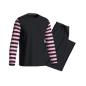 PYJAMA LONG MARINE ET ROSE EN COTON - EP1551H8200 - EDEN PARK