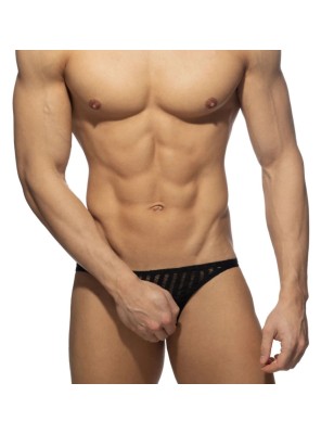 SLIP BIKINI HORNY NOIR AD1356 - ADDICTED