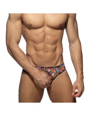 SLIP BIKINI SUMMER GARDEN JAUNE AD1373 - ADDICTED