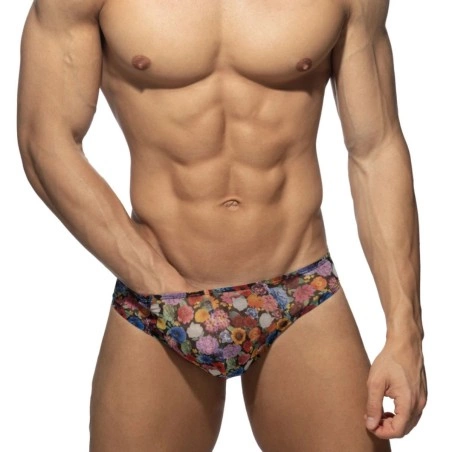 SLIP BIKINI SUMMER GARDEN JAUNE AD1373 - ADDICTED