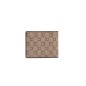 PORTEFEUILLE ICONE HORIZONTAL TOILE ENDUITE / CUIR MARRON - CHABRAND